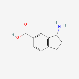 molecular formula C10H11NO2 B3395008 (3R)-3-Aminoindane-5-carboxylic acid CAS No. 1213460-70-8