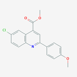 molecular formula C18H14ClNO3 B339504 Methyl 6-chloro-2-(4-methoxyphenyl)quinoline-4-carboxylate 