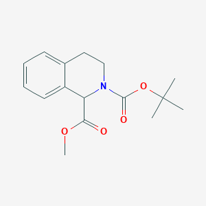 molecular formula C16H21NO4 B3395049 2-tert-Butyl 1-methyl 3,4-dihydroisoquinoline-1,2(1H)-dicarboxylate CAS No. 1359987-62-4