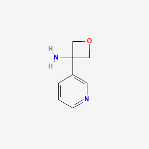 molecular formula C8H10N2O B3395075 3-(Pyridin-3-yl)oxetan-3-amine CAS No. 1393531-98-0