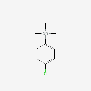 molecular formula C9H13ClSn B3395084 Stannane, (4-chlorophenyl)trimethyl- CAS No. 14064-15-4