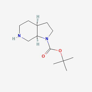 molecular formula C12H22N2O2 B3395125 (3aS,7aR)-tert-butyl octahydro-1H-pyrrolo[2,3-c]pyridine-1-carboxylate CAS No. 1609395-12-1