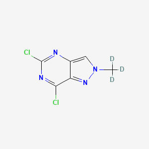 molecular formula C6H4Cl2N4 B3395131 5,7-Dichloro-2-(trideuteriomethyl)pyrazolo[4,3-d]pyrimidine CAS No. 1630907-06-0
