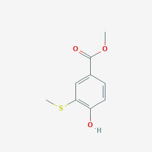 molecular formula C9H10O3S B3395155 Methyl 4-hydroxy-3-(methylthio)benzoate CAS No. 1822659-97-1