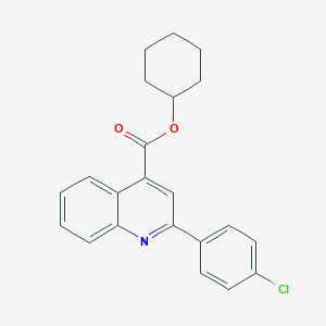 Cyclohexyl 2-(4-chlorophenyl)quinoline-4-carboxylate