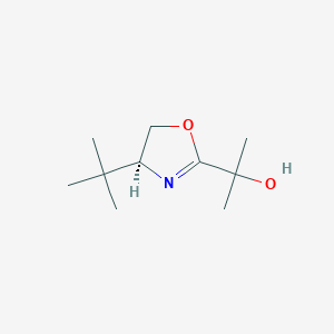 molecular formula C10H19NO2 B3395192 (S)-2-(4-Tert-butyl-4,5-dihydrooxazol-2-yl)propan-2-ol CAS No. 204333-19-7