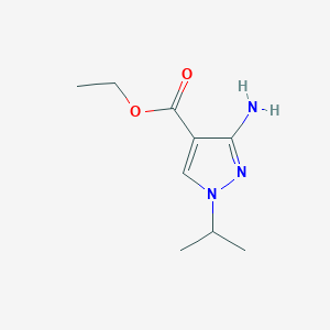 molecular formula C9H15N3O2 B3395208 Ethyl 3-amino-1-isopropyl-1H-pyrazole-4-carboxylate CAS No. 2121-23-5