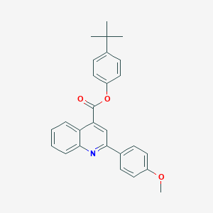 molecular formula C27H25NO3 B339521 4-Tert-butylphenyl 2-(4-methoxyphenyl)-4-quinolinecarboxylate 