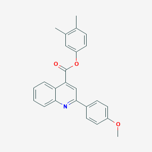 molecular formula C25H21NO3 B339522 3,4-Dimethylphenyl 2-(4-methoxyphenyl)quinoline-4-carboxylate 