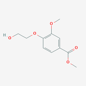 molecular formula C11H14O5 B3395223 Methyl 4-(2-hydroxyethoxy)-3-methoxybenzoate CAS No. 21903-52-6