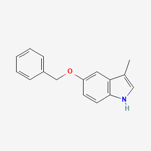 molecular formula C16H15NO B3395231 5-(benzyloxy)-3-methyl-1H-indole CAS No. 21987-24-6