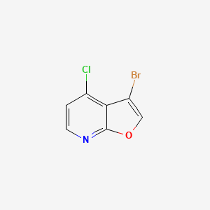 molecular formula C7H3BrClNO B3395233 3-Bromo-4-chlorofuro[2,3-b]pyridine CAS No. 220939-67-3