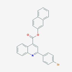 molecular formula C26H16BrNO2 B339525 2-Naphthyl 2-(4-bromophenyl)-4-quinolinecarboxylate 