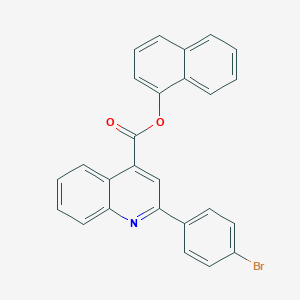 molecular formula C26H16BrNO2 B339526 1-Naphthyl 2-(4-bromophenyl)-4-quinolinecarboxylate 