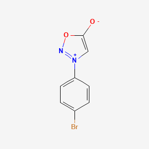 molecular formula C8H5BrN2O2 B3395270 3-(4-溴苯基)恶二唑-3-鎓-5-醇盐 CAS No. 26537-61-1