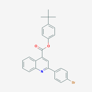 molecular formula C26H22BrNO2 B339528 4-Tert-butylphenyl 2-(4-bromophenyl)-4-quinolinecarboxylate 
