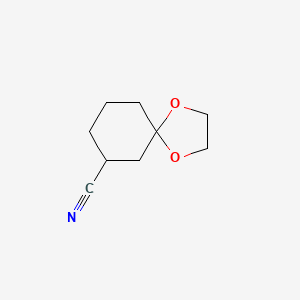 molecular formula C9H13NO2 B3395284 1,4-Dioxaspiro[4.5]decane-7-carbonitrile CAS No. 29647-99-2
