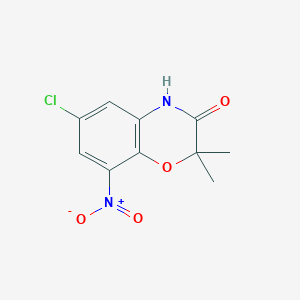 6-Chloro-2,2-dimethyl-8-nitro-2H-benzo[b][1,4]oxazin-3(4H)-one