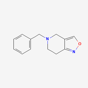 molecular formula C13H14N2O B3395317 5-Benzyl-4,5,6,7-tetrahydroisoxazolo[4,3-c]pyridine CAS No. 35005-72-2