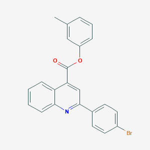 molecular formula C23H16BrNO2 B339532 3-Methylphenyl 2-(4-bromophenyl)quinoline-4-carboxylate 
