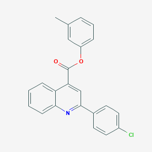 molecular formula C23H16ClNO2 B339536 3-Methylphenyl 2-(4-chlorophenyl)-4-quinolinecarboxylate 