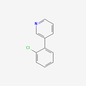 molecular formula C11H8ClN B3395372 3-(2-Chlorophenyl)pyridine CAS No. 4381-37-7