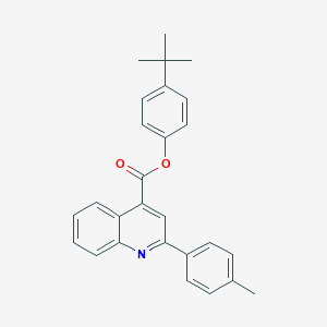 molecular formula C27H25NO2 B339539 4-Tert-butylphenyl 2-(4-methylphenyl)-4-quinolinecarboxylate 