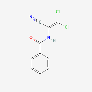 molecular formula C10H6Cl2N2O B3395404 N-(2,2-dichloro-1-cyanoethenyl)benzamide CAS No. 49837-70-9