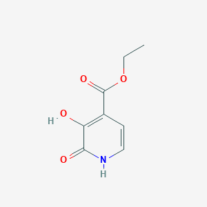 molecular formula C8H9NO4 B3395408 1,2-Dihydro-3-hydroxy-2-oxo-4-pyridinecarboxylic acid ethyl ester CAS No. 500372-11-2