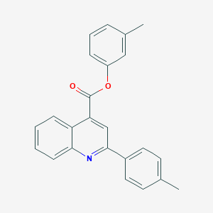 molecular formula C24H19NO2 B339542 3-Methylphenyl 2-(4-methylphenyl)-4-quinolinecarboxylate 