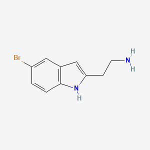 molecular formula C10H11BrN2 B3395429 2-(5-Bromo-1H-indol-2-YL)ethanamine CAS No. 53590-51-5