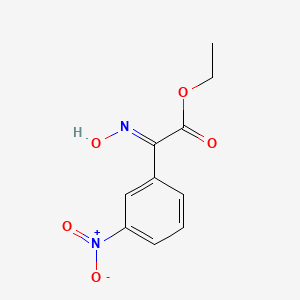 molecular formula C10H10N2O5 B3395437 Ethyl (2E)-2-hydroxyimino-2-(3-nitrophenyl)acetate CAS No. 5435-68-7