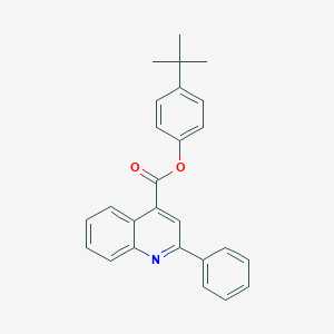 molecular formula C26H23NO2 B339545 4-Tert-butylphenyl 2-phenyl-4-quinolinecarboxylate 