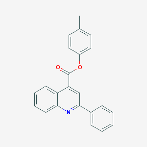 molecular formula C23H17NO2 B339547 4-Methylphenyl 2-phenyl-4-quinolinecarboxylate 