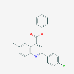 4-Methylphenyl 2-(4-chlorophenyl)-6-methylquinoline-4-carboxylate