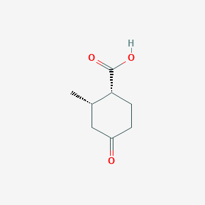 molecular formula C8H12O3 B3395561 cis-2-Methyl-4-oxocyclohexane-1-carboxylic acid CAS No. 73831-00-2