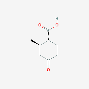 molecular formula C8H12O3 B3395568 trans-2-Methyl-4-oxocyclohexane-1-carboxylic acid CAS No. 73831-40-0