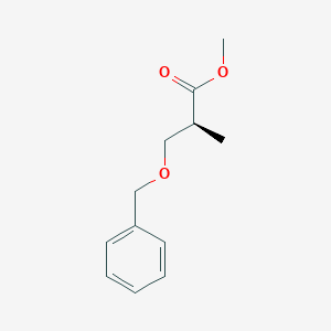 molecular formula C12H16O3 B3395579 (S)-methyl3-(benzyloxy)-2-methylpropanoate CAS No. 74924-27-9