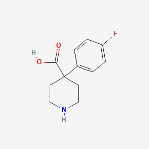 molecular formula C12H14FNO2 B3395583 4-(4-Fluorophenyl)piperidine-4-carboxylic acid CAS No. 752982-57-3