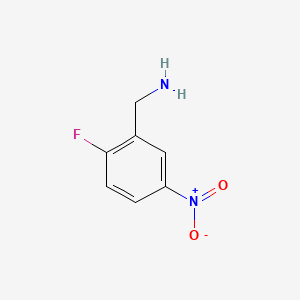 molecular formula C7H7FN2O2 B3395588 (2-Fluoro-5-nitrophenyl)methanamine CAS No. 771579-54-5