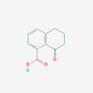 molecular formula C11H10O3 B3395593 8-Oxo-5,6,7,8-tetrahydronaphthalene-1-carboxylic acid CAS No. 77635-17-7