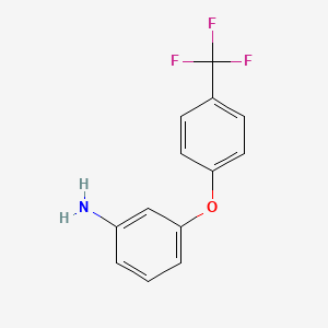 molecular formula C13H10F3NO B3395598 3-[4-(Trifluoromethyl)phenoxy]aniline CAS No. 78748-23-9
