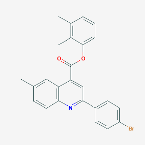molecular formula C25H20BrNO2 B339564 2,3-Dimethylphenyl 2-(4-bromophenyl)-6-methyl-4-quinolinecarboxylate 