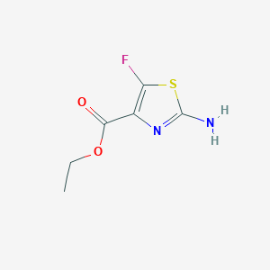 molecular formula C6H7FN2O2S B3395674 4-Thiazolecarboxylic acid, 2-amino-5-fluoro-, ethyl ester CAS No. 916056-78-5