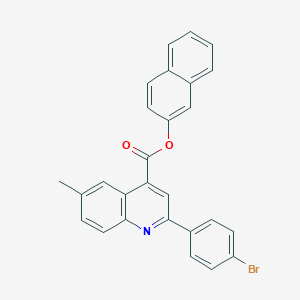 molecular formula C27H18BrNO2 B339569 2-Naphthyl 2-(4-bromophenyl)-6-methyl-4-quinolinecarboxylate 