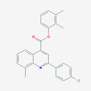 molecular formula C25H20ClNO2 B339570 2,3-Dimethylphenyl 2-(4-chlorophenyl)-8-methyl-4-quinolinecarboxylate 