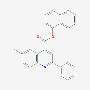 molecular formula C27H19NO2 B339576 1-Naphthyl 6-methyl-2-phenyl-4-quinolinecarboxylate 