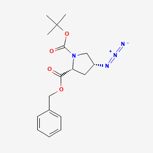 B3395794 (4R)-4-Azido-1-Boc-D-proline benzyl ester CAS No. 132622-97-0