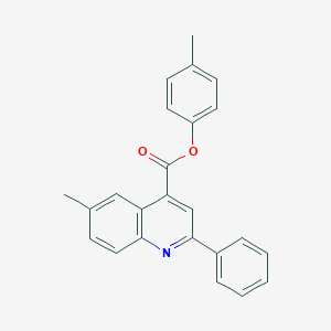 molecular formula C24H19NO2 B339582 4-Methylphenyl 6-methyl-2-phenylquinoline-4-carboxylate 
