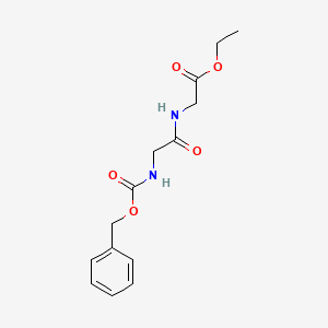 molecular formula C14H18N2O5 B3395854 Ethyl 2-(2-(((benzyloxy)carbonyl)amino)acetamido)acetate CAS No. 3005-87-6